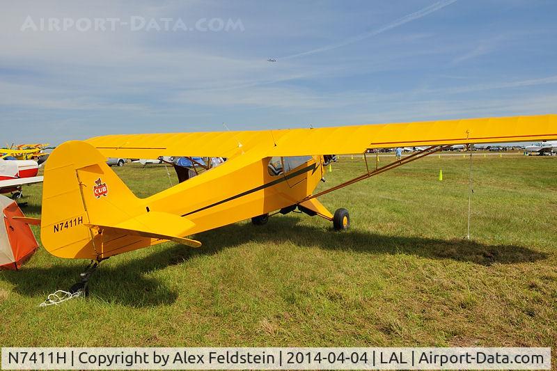 N7411H, 1946 Piper J3C-65 Cub C/N 20671, Sun-N-Fun 2014