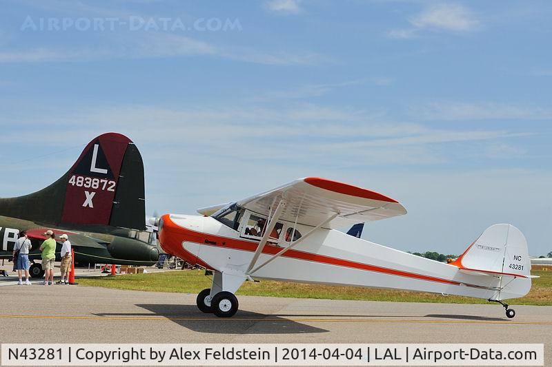 N43281, 1946 Taylorcraft BC12-D C/N 6940, Sun-N-Fun 2014