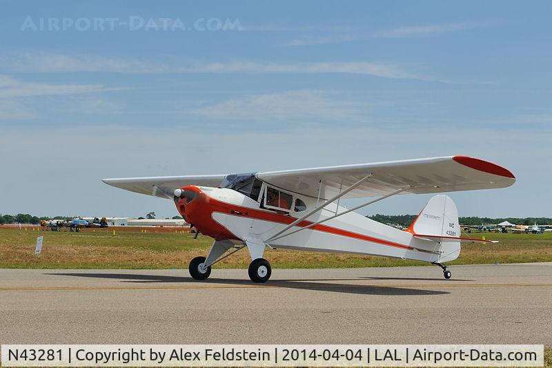 N43281, 1946 Taylorcraft BC12-D C/N 6940, Sun-N-Fun 2014