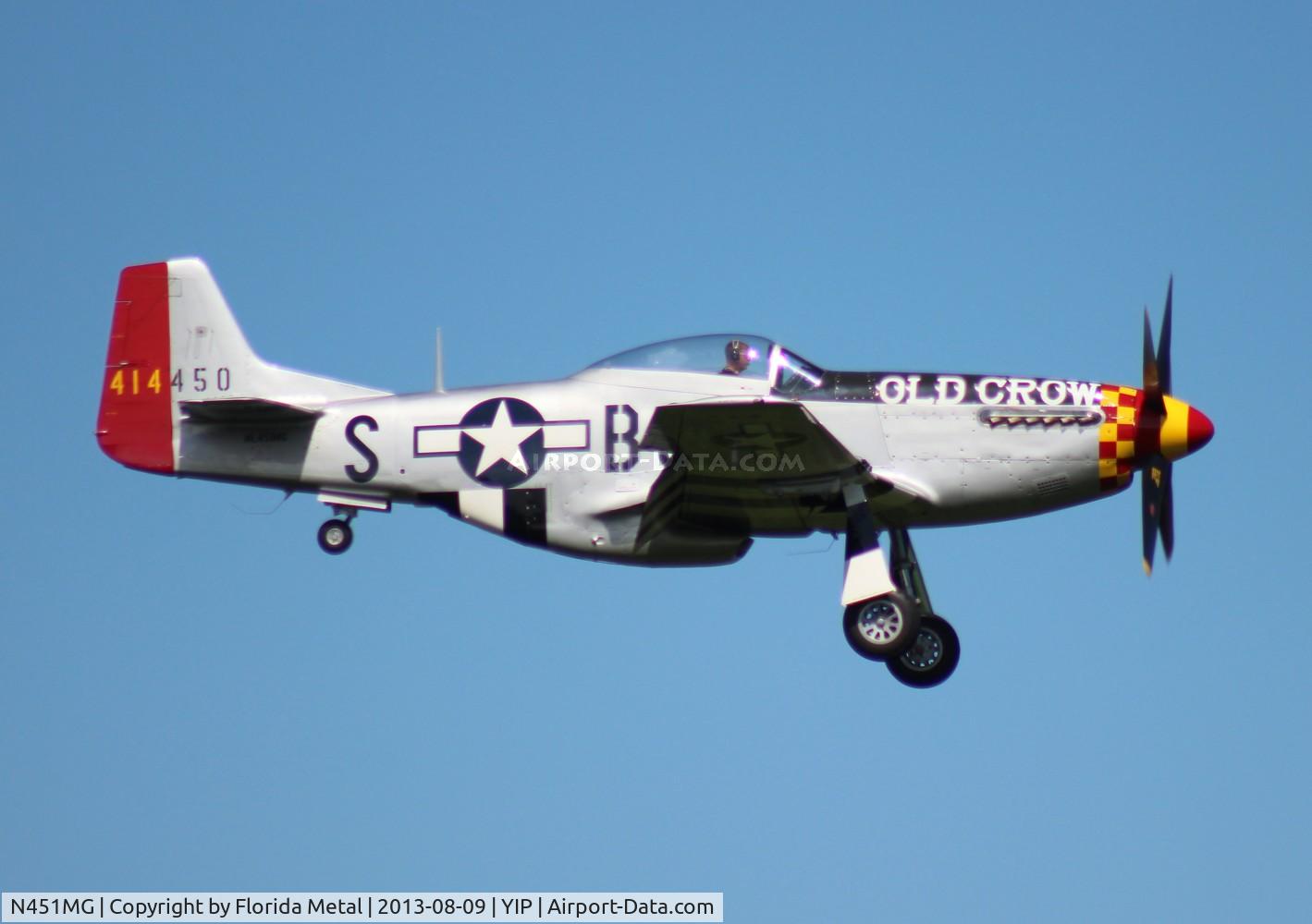 N451MG, 1944 North American P-51D Mustang C/N 44-74774, Old Crow P-51D