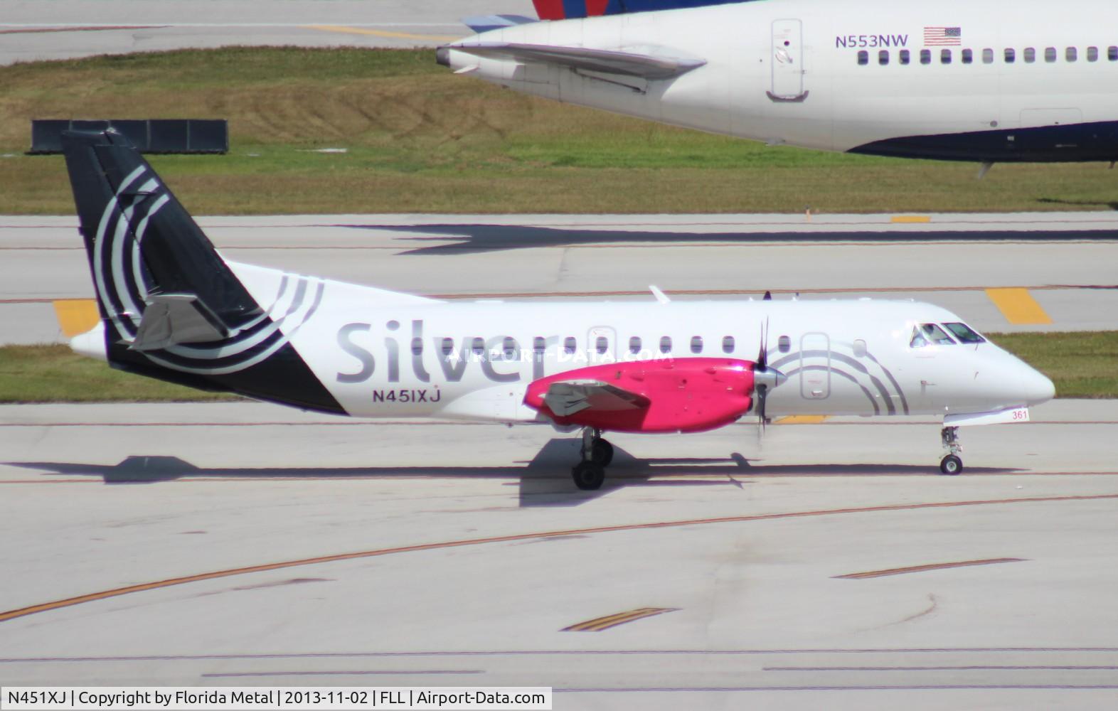 N451XJ, 1998 Saab 340B C/N 340B-451, Silver Airways Saab 340B