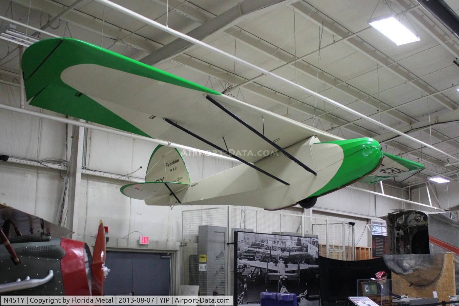 N451Y, Franklin PS-2 C/N 112, Franklin Glider PS-2