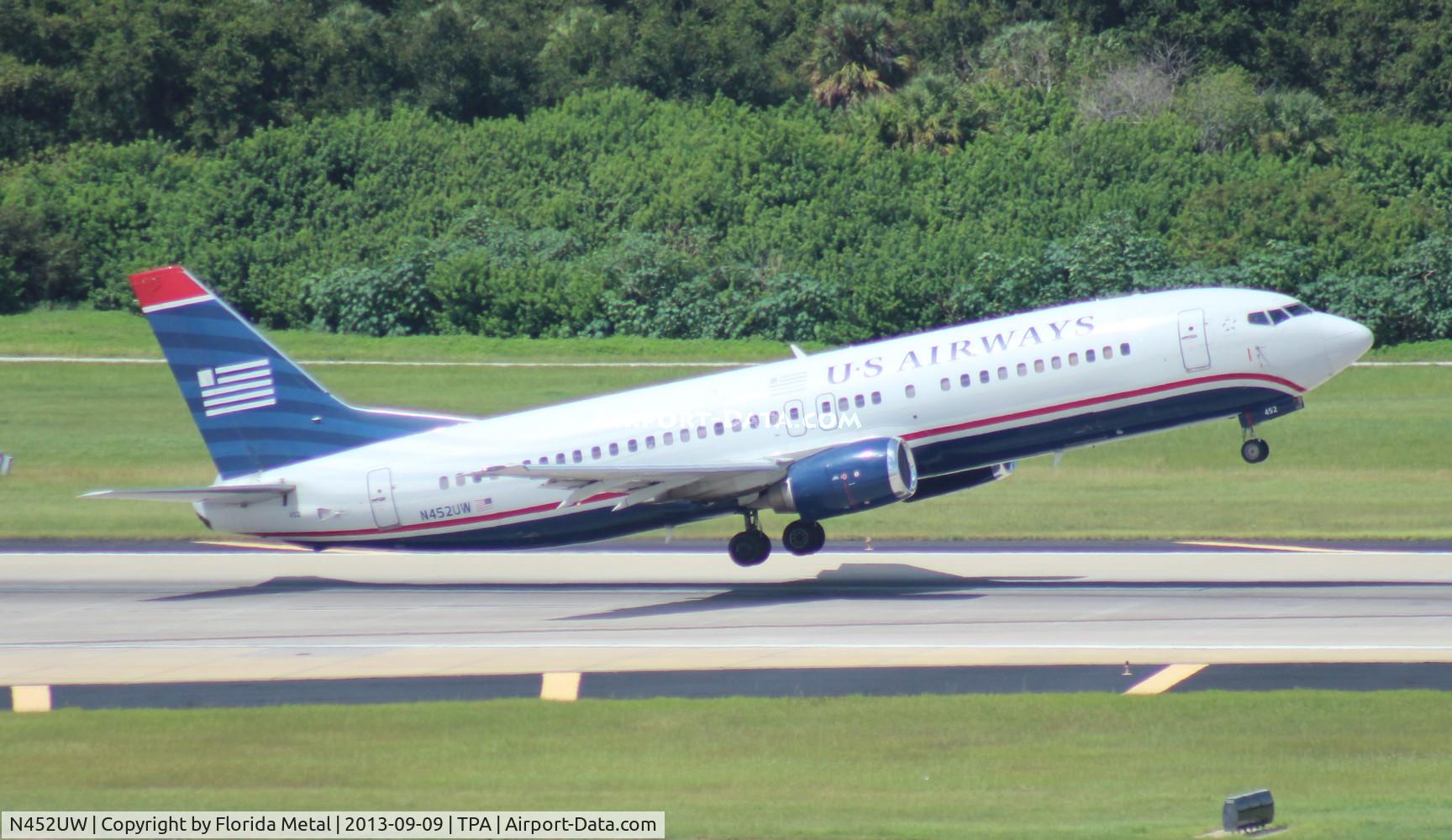 N452UW, 1991 Boeing 737-4B7 C/N 24979, US Airways 737-400