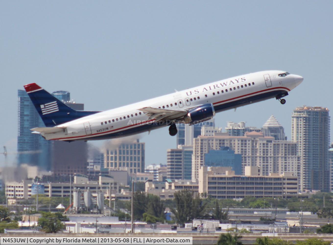 N453UW, 1991 Boeing 737-4B7 C/N 24980, US Airways 737-400