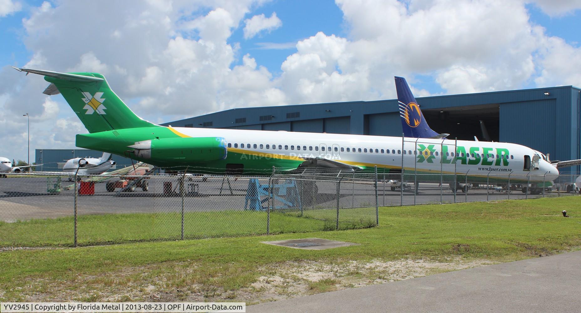 YV2945, 1988 McDonnell Douglas MD-82 (DC-9-82) C/N 49564, Laser MD-82 (Venezuela) former American Airlines N459AA