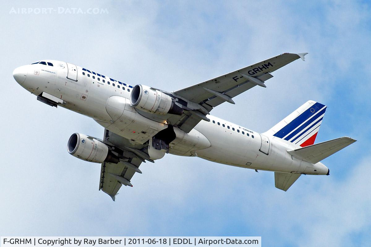 F-GRHM, 2000 Airbus A319-111 C/N 1216, Airbus A319-111 [1216] (Air France) Dusseldorf~D 18/06/2011
