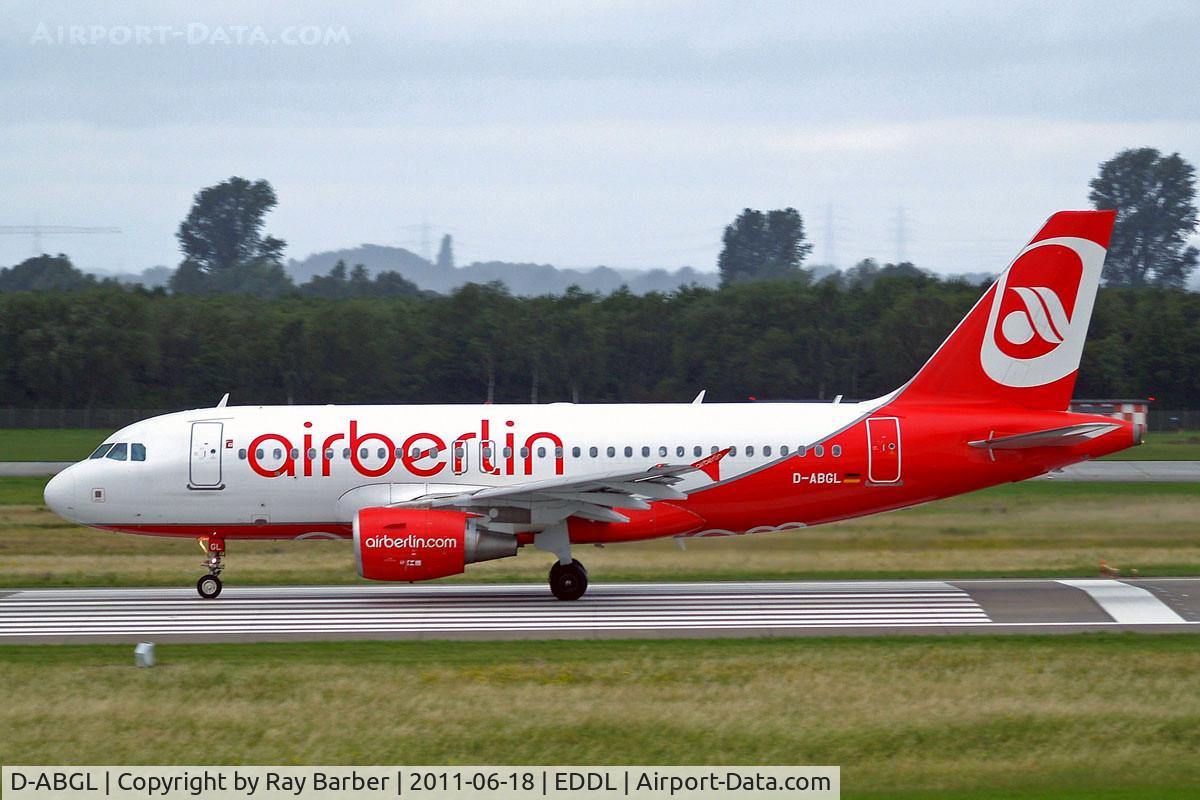 D-ABGL, 2008 Airbus A319-112 C/N 3586, Airbus A319-112 [3586] (Air Berlin) Dusseldorf~D 18/06/2011