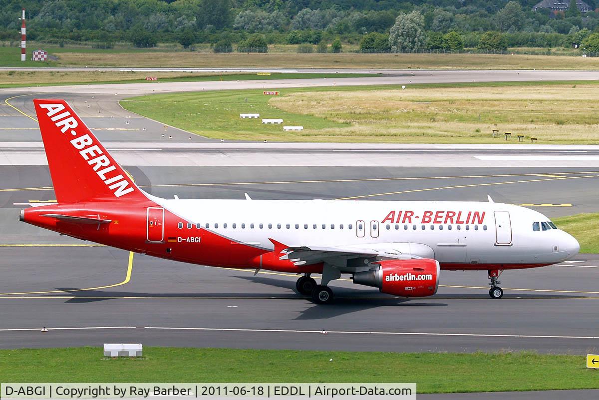 D-ABGI, 2007 Airbus A319-112 C/N 3346, Airbus A319-112 [3346] (Air Berlin) Dusseldorf~D 18/06/2011