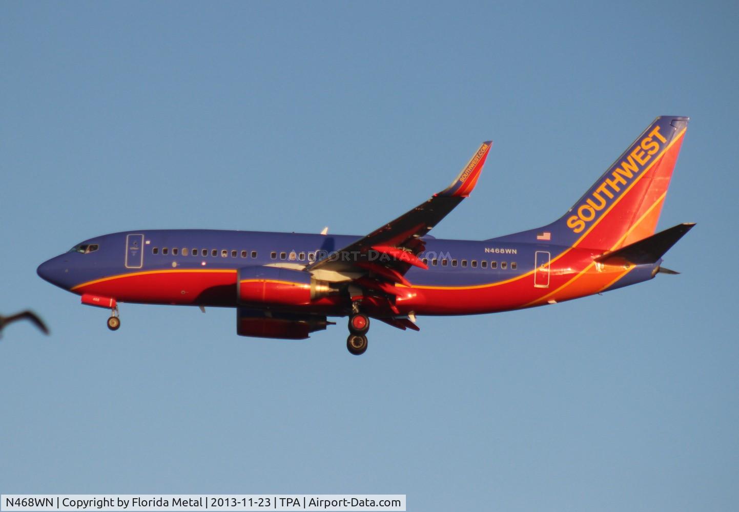 N468WN, 2004 Boeing 737-7H4 C/N 33858, Southwest 737-700