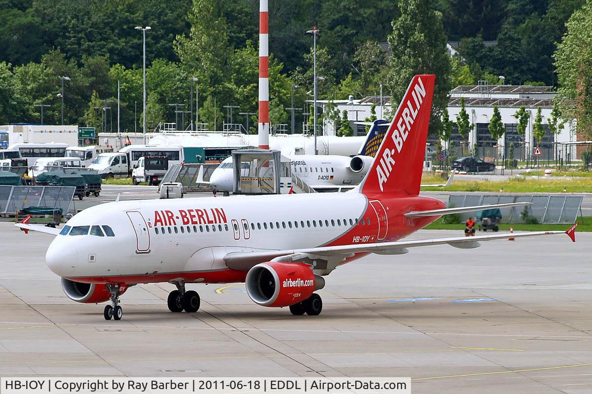 HB-IOY, 2007 Airbus A319-111 C/N 3202, Airbus A319-112 [3202] (Air Berlin) Dusseldorf~D 18/06/2011