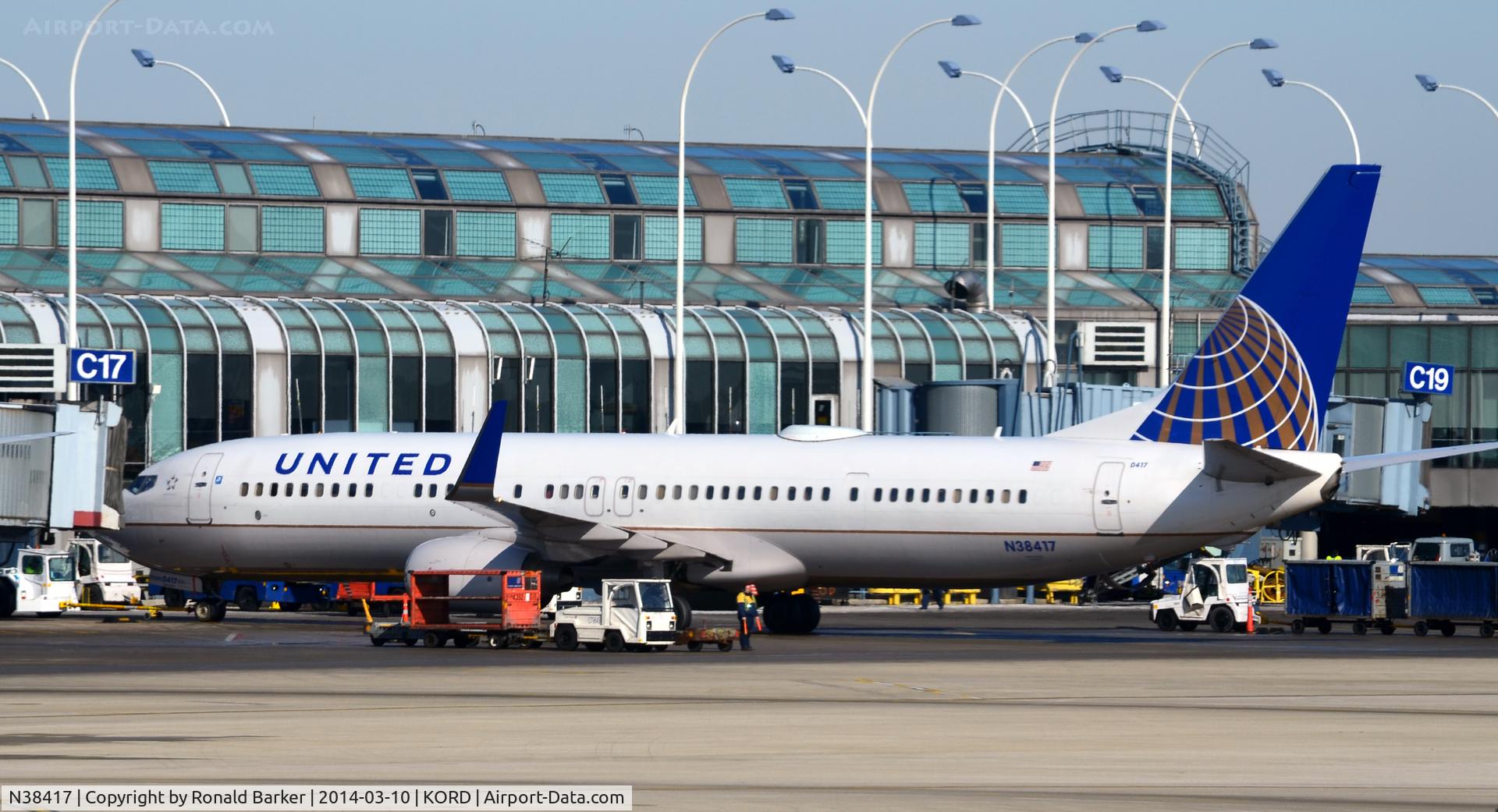 N38417, 2008 Boeing 737-924/ER C/N 31665, Gate C17  Chicago