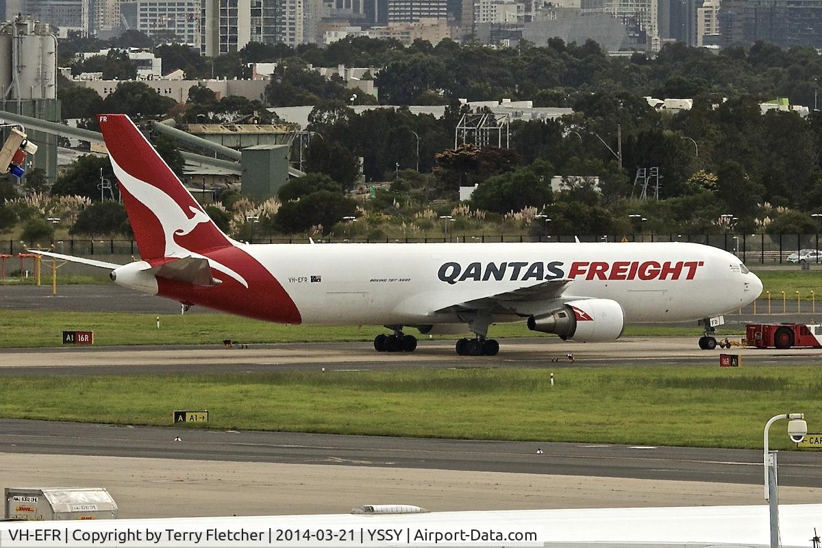 VH-EFR, 2006 Boeing 767-381F C/N 33510, Qantas Freighter -2006 Boeing 767-381F, c/n: 33510 at Sydney
