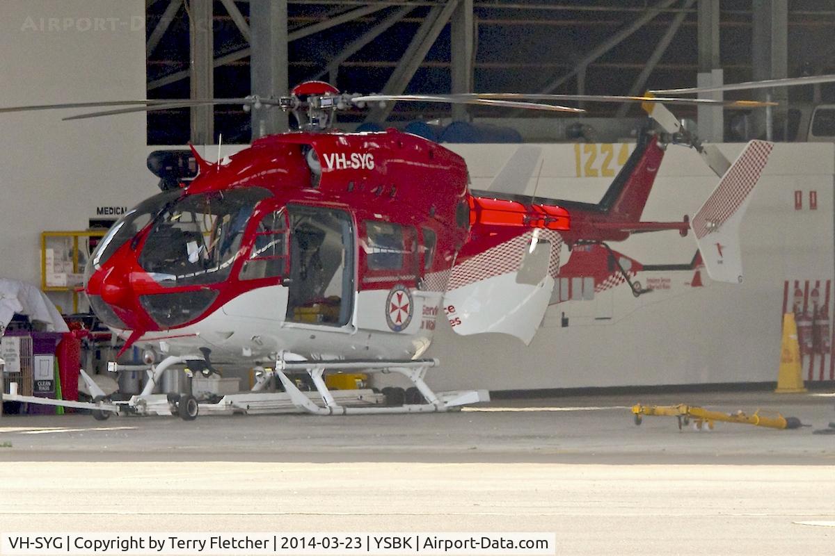 VH-SYG, 2009 Eurocopter-Kawasaki EC-145 (BK-117C-2) C/N 9235, 2009 Eurocopter-Kawasaki EC-145 (BK-117C-2), c/n: 9235 at Bankstown