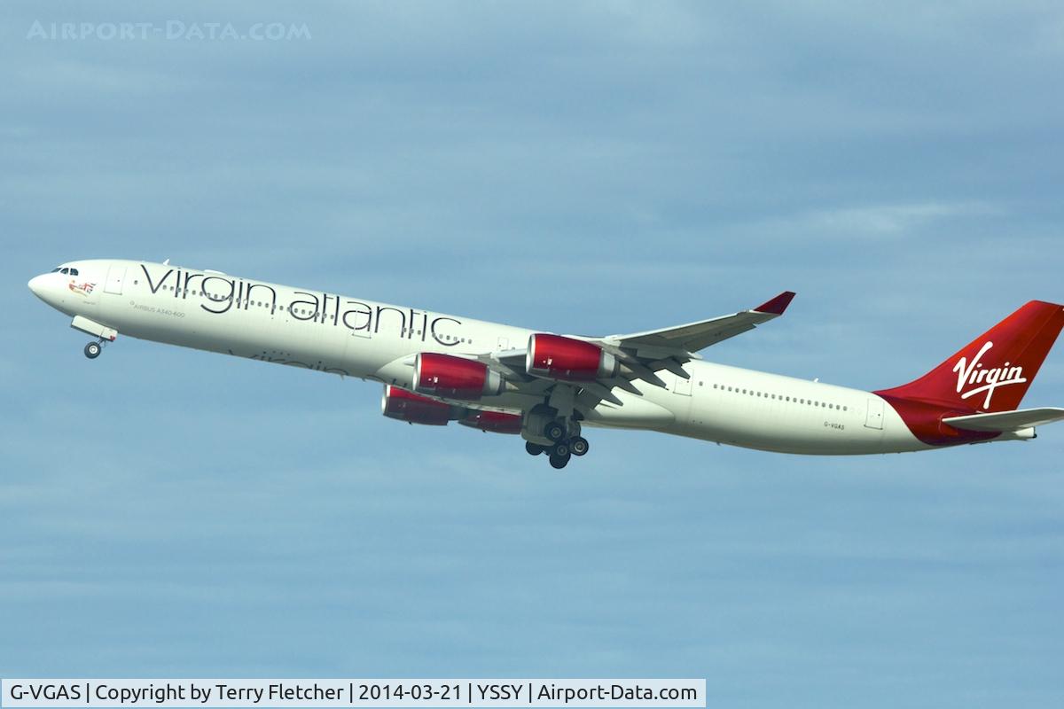 G-VGAS, 2005 Airbus A340-642 C/N 639, G-VGAS (Varga Girl), 2005 Airbus A340-642, c/n: 639 at Sydney