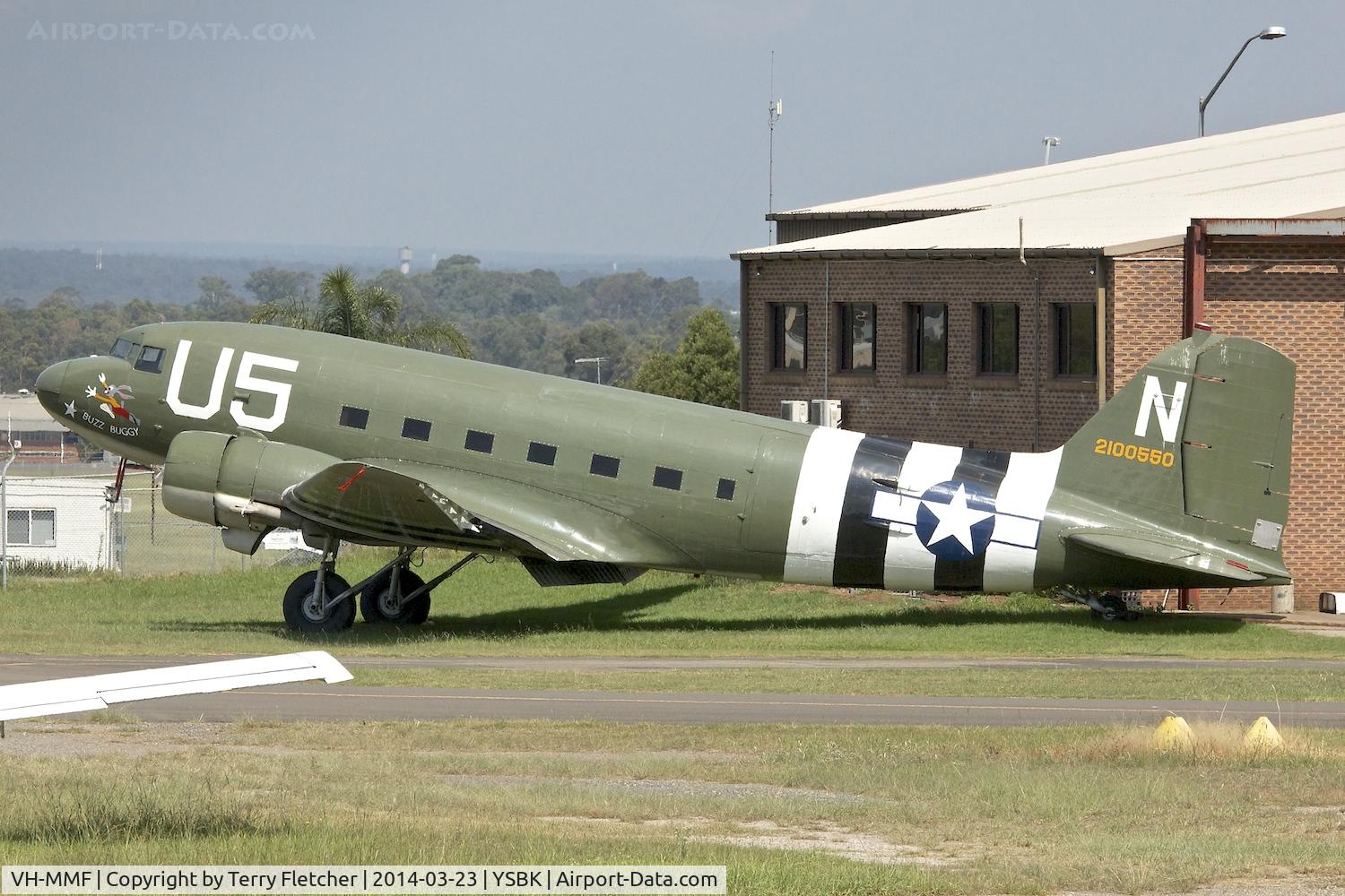 VH-MMF, 1944 Douglas C-47A-10-DK C/N 12540, VH-MMF (2100550 U5-N), 1944 Douglas C-47A-10-DK, c/n: 12540  at Bankstown NSW
