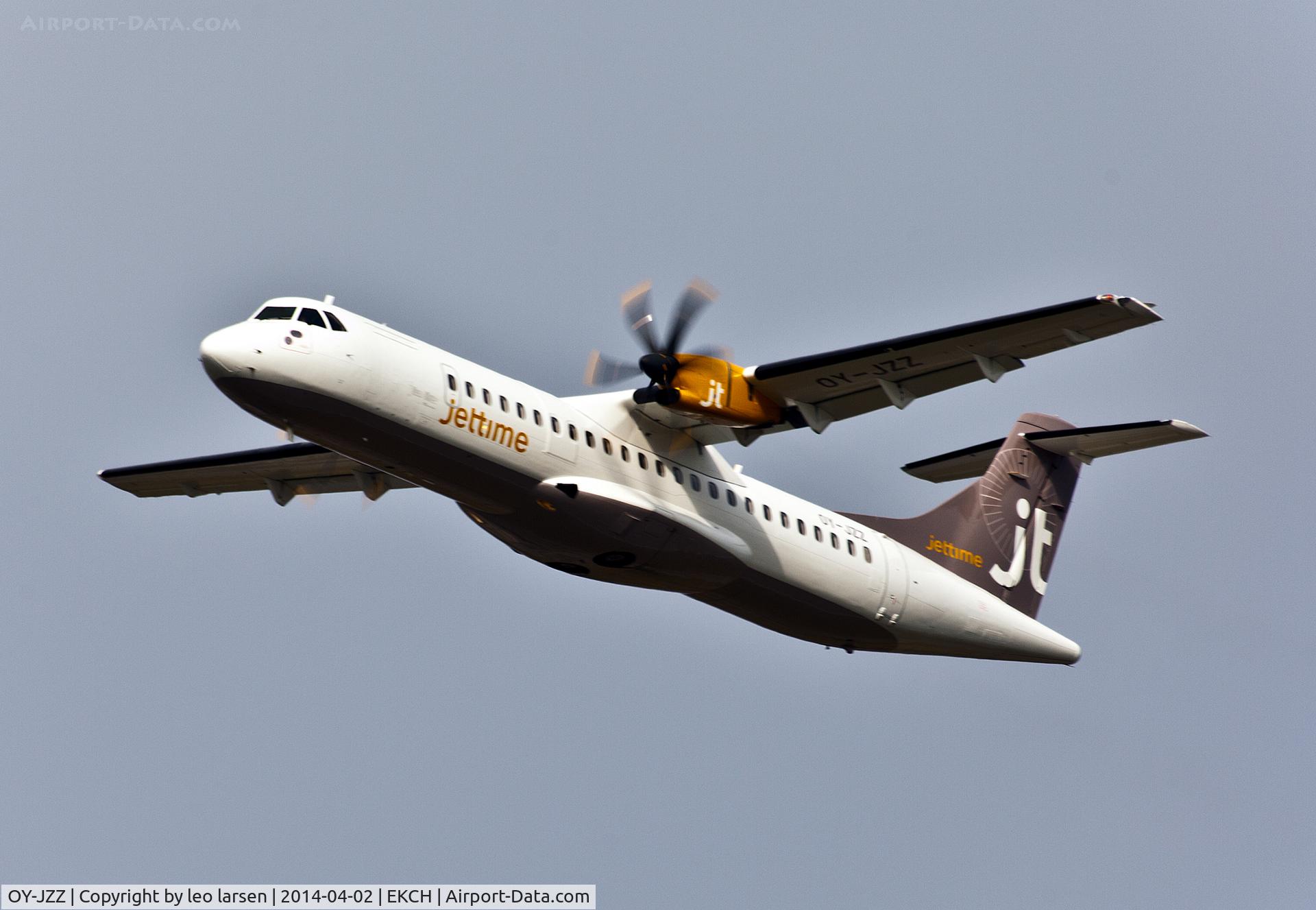 OY-JZZ, 1998 ATR 72-212A C/N 548, Copenhagen Kastrup T/O R-22R 2.4.14