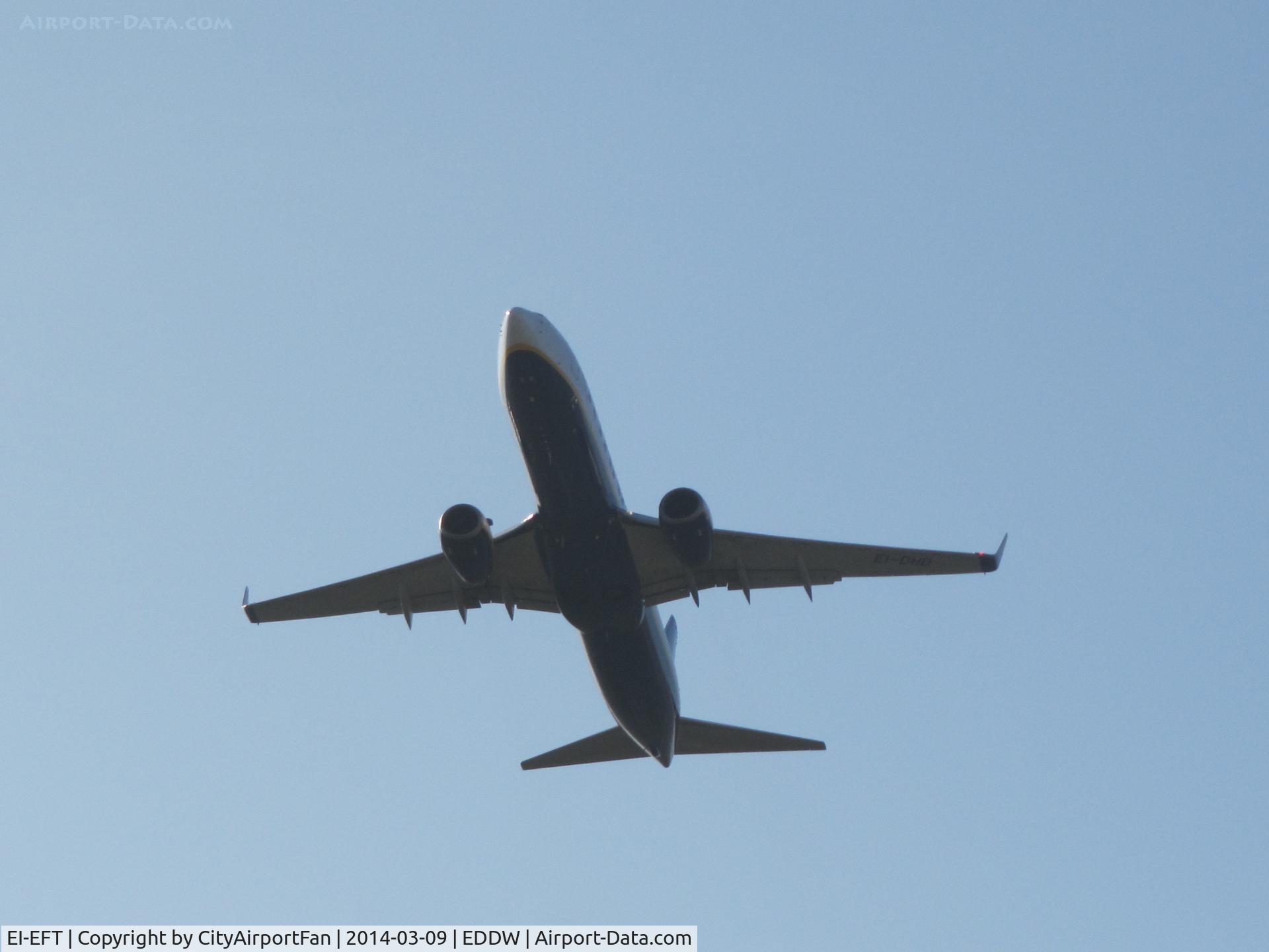 EI-EFT, 2009 Boeing 737-8AS C/N 37543, Ryanair RYR at Bremen