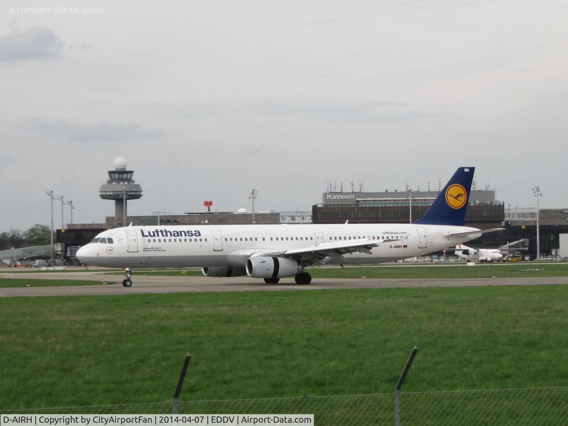 D-AIRH, 1993 Airbus A321-131 C/N 0412, Lufthansa DLH at Hanover