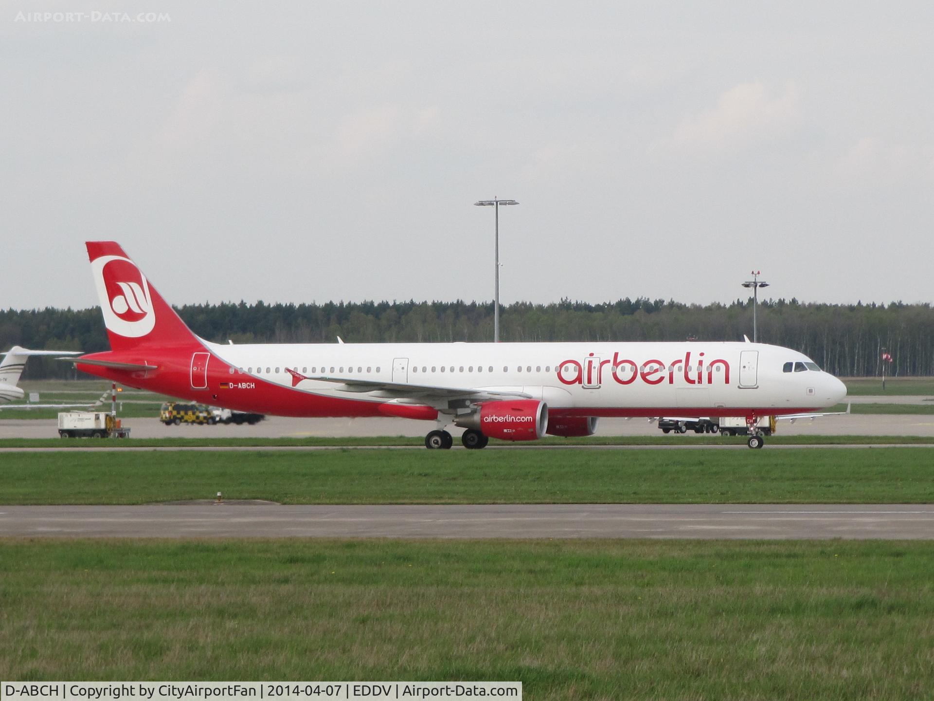 D-ABCH, 2011 Airbus A321-211 C/N 4728, Air Berlin 321 at Hanover