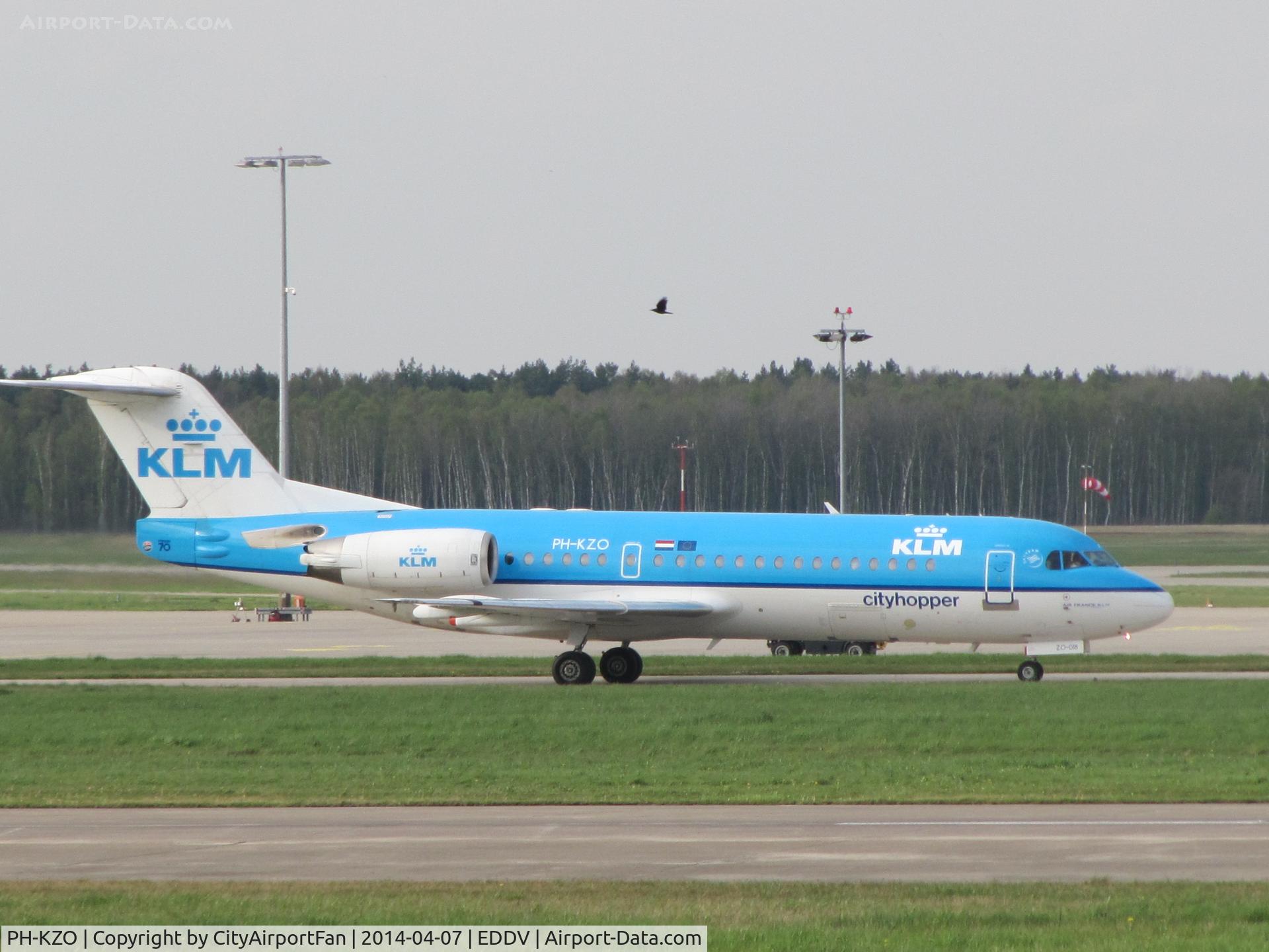PH-KZO, 1995 Fokker 70 (F-28-0070) C/N 11538, Klm F70 at Hanover
