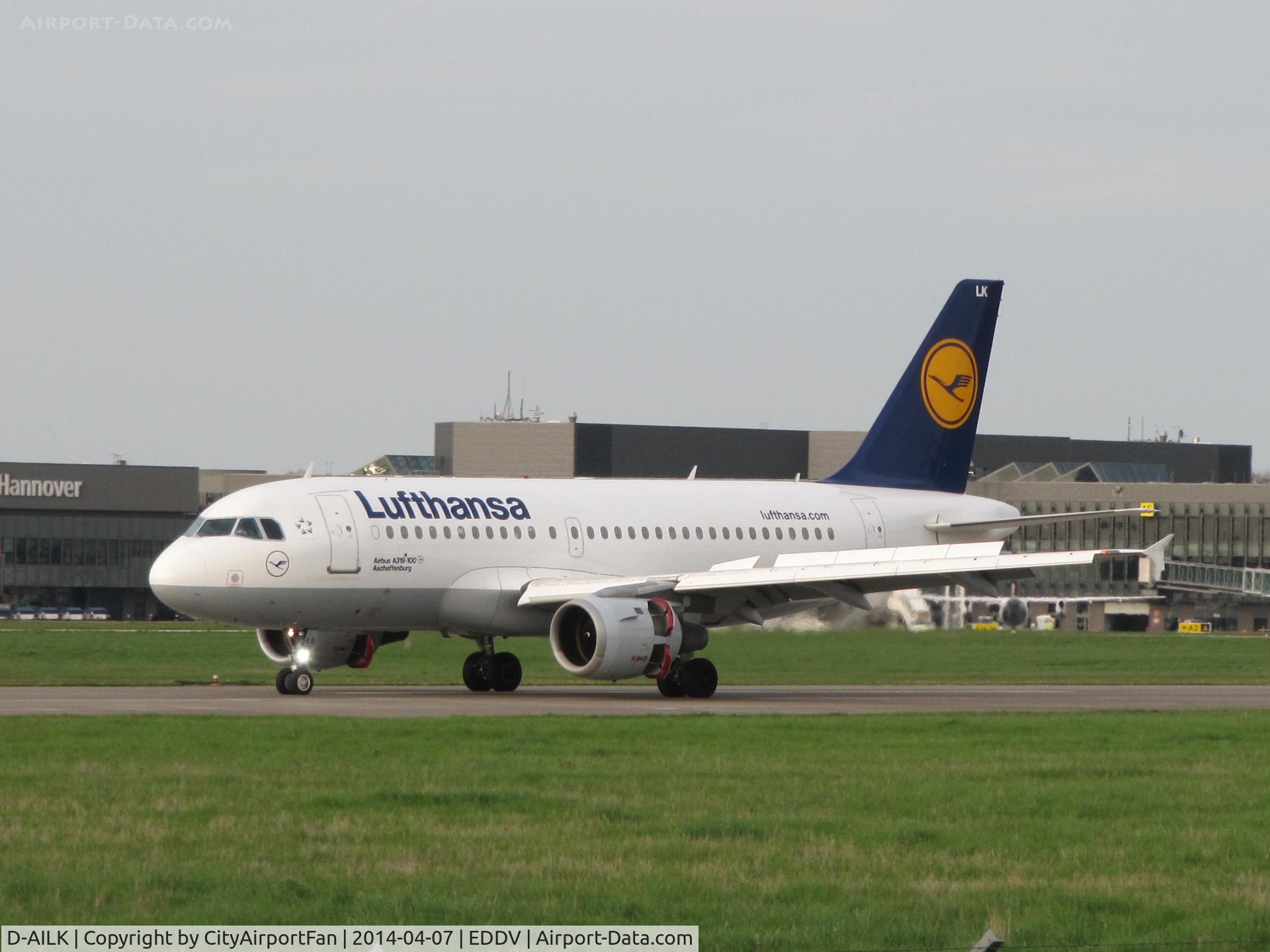 D-AILK, 1997 Airbus A319-114 C/N 679, Lufthansa A319 at Hanover