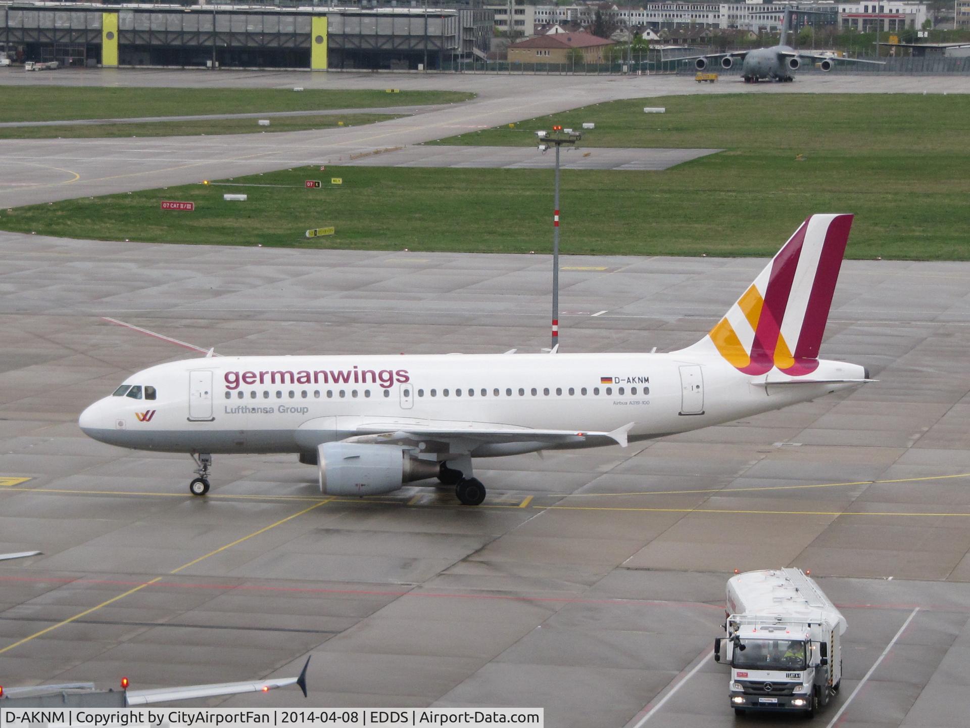 D-AKNM, 1999 Airbus A319-112 C/N 1089, Germanwings 319 at Stuttgart