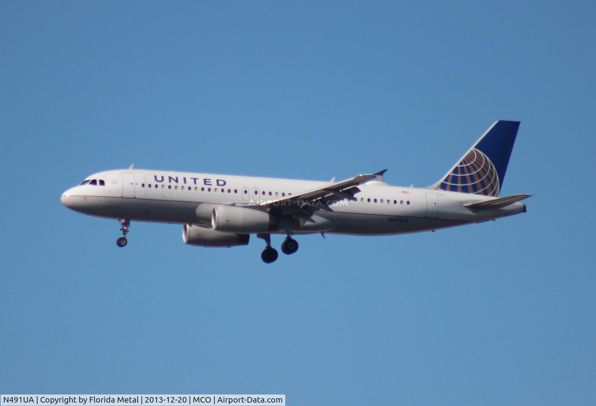 N491UA, 2002 Airbus A320-232 C/N 1741, United A320