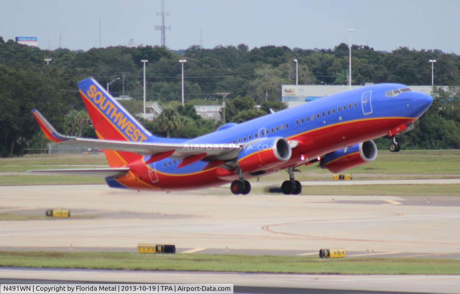 N491WN, 2004 Boeing 737-7H4 C/N 33867, Southwest 737-700