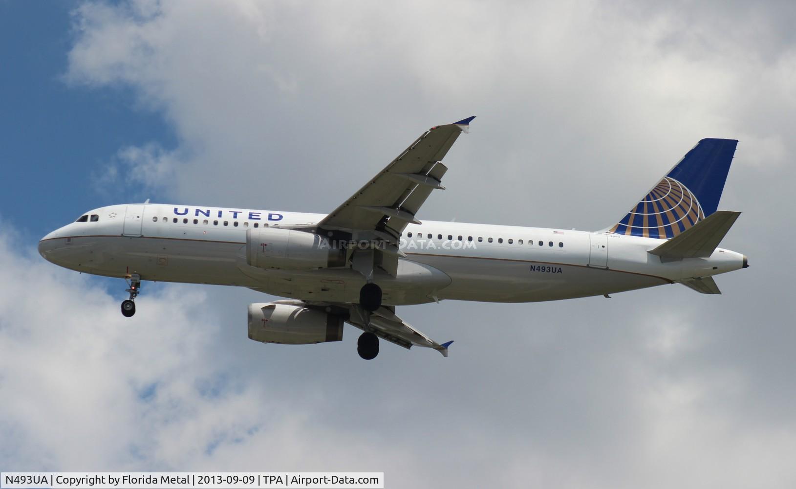 N493UA, 2002 Airbus A320-232 C/N 1821, United A320