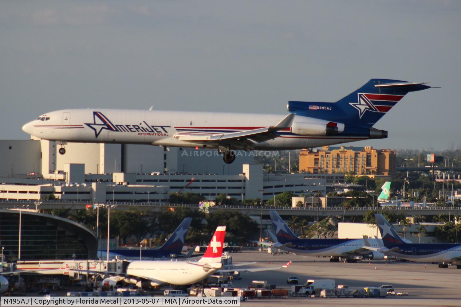 N495AJ, 1975 Boeing 727-233F C/N 20937, Amerijet 727-200