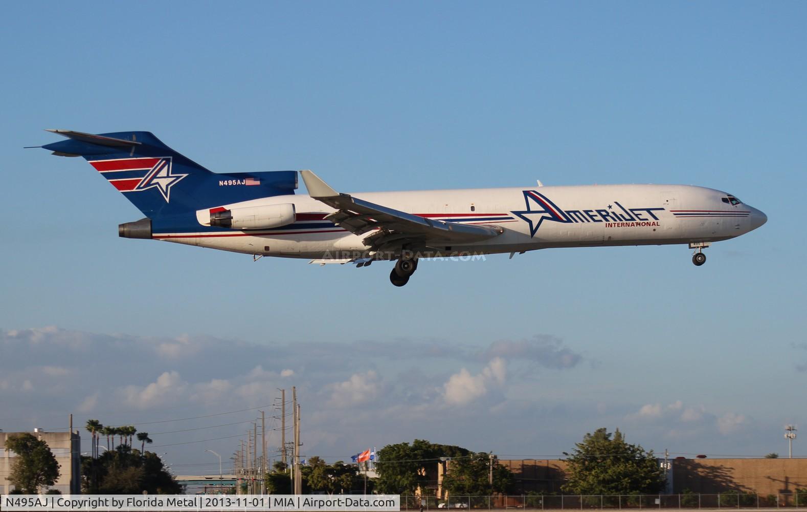 N495AJ, 1975 Boeing 727-233F C/N 20937, Amerijet 727-200