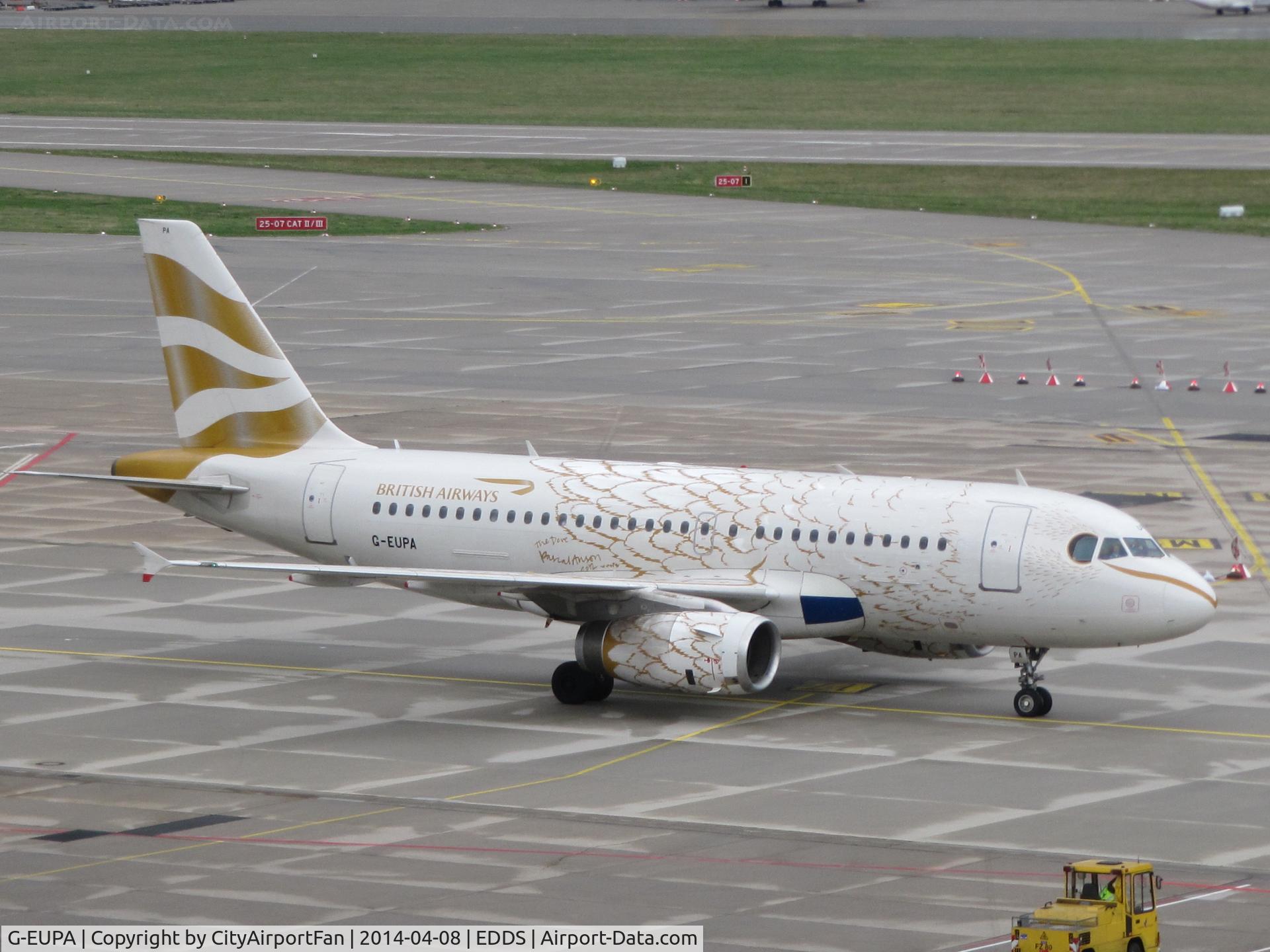 G-EUPA, 1999 Airbus A319-131 C/N 1082, British Dove 319 at Stuttgart