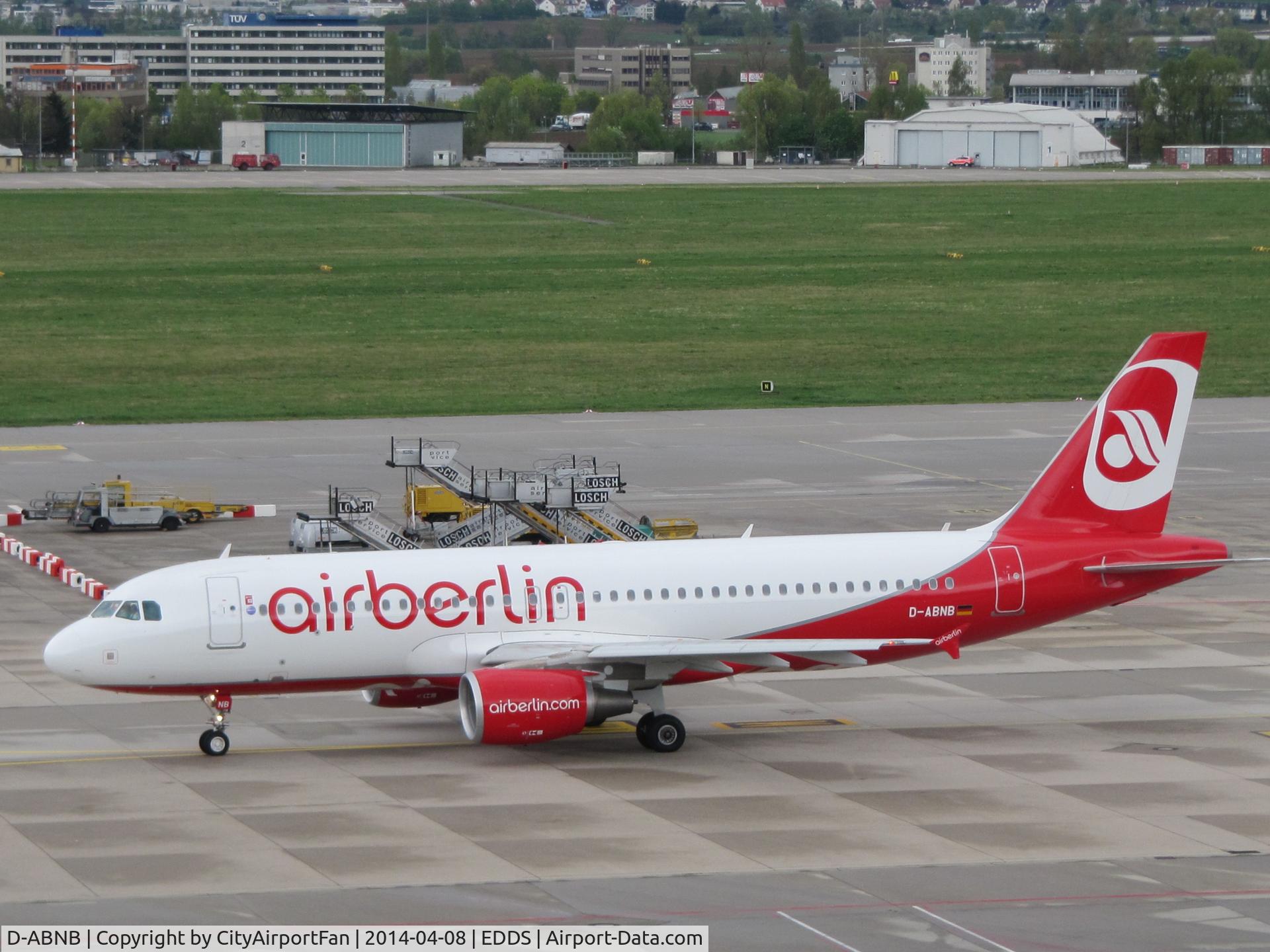 D-ABNB, 2012 Airbus A320-214 C/N 5246, Air Berlin 320 at Stuttgart