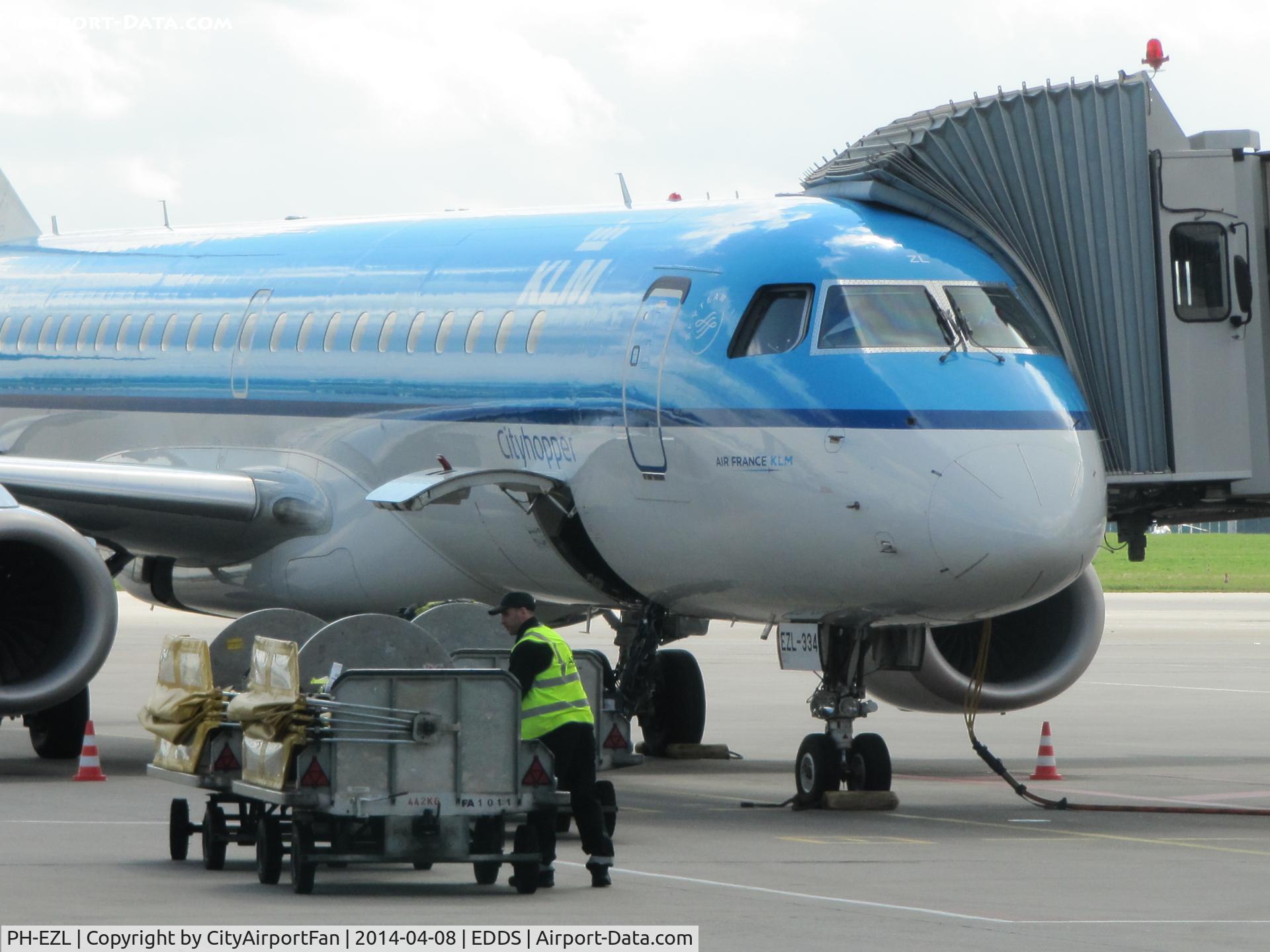 PH-EZL, 2010 Embraer 190LR (ERJ-190-100LR) C/N 19000334, Klm ER190 at Stuttgart