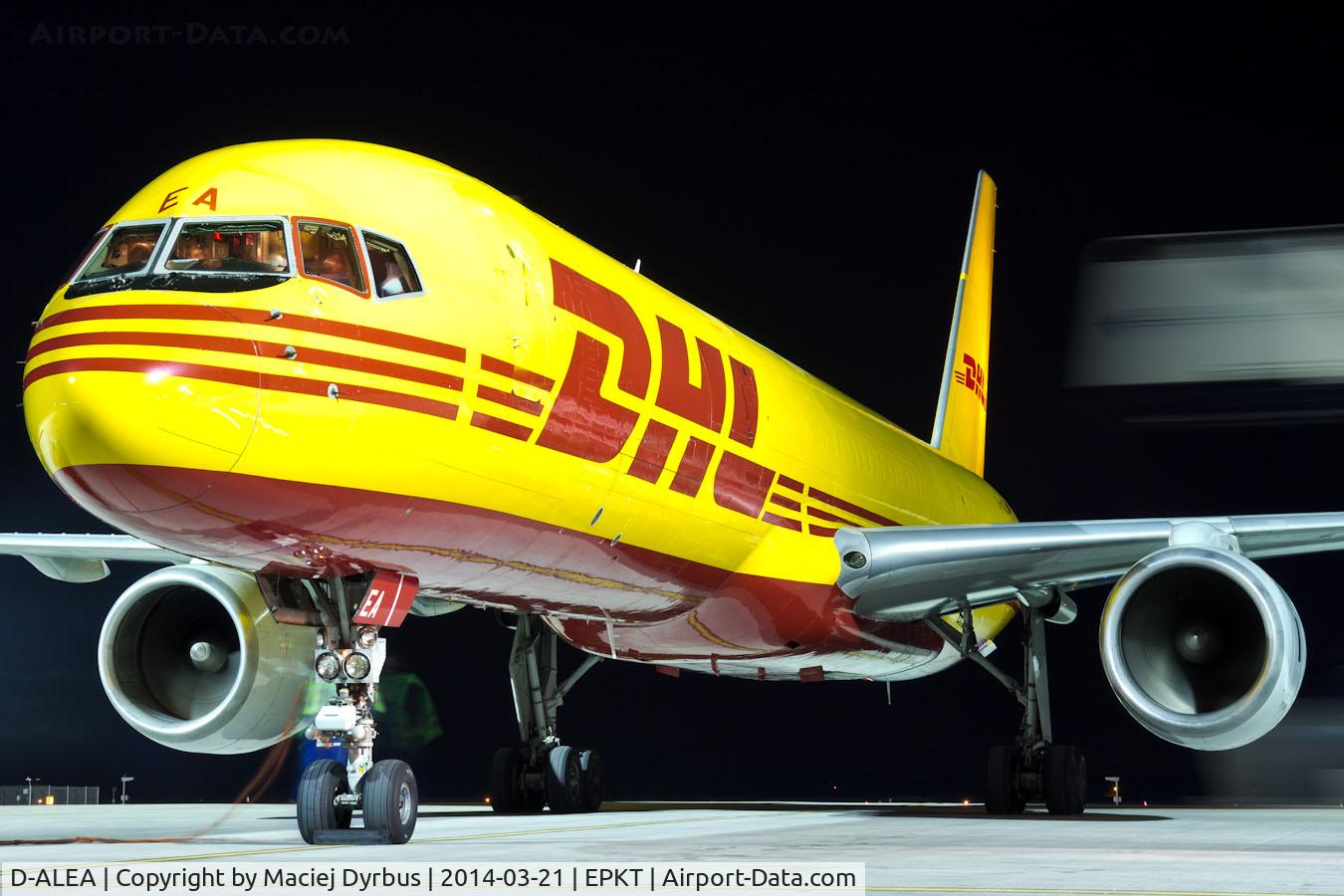 D-ALEA, 1982 Boeing 757-236 C/N 22172, D-ALEA completing a daily flight from Kiev-Boryspil as EAT916. Just an hour later this freighter departed west flying onwards to Lepzig Airport (LEJ).