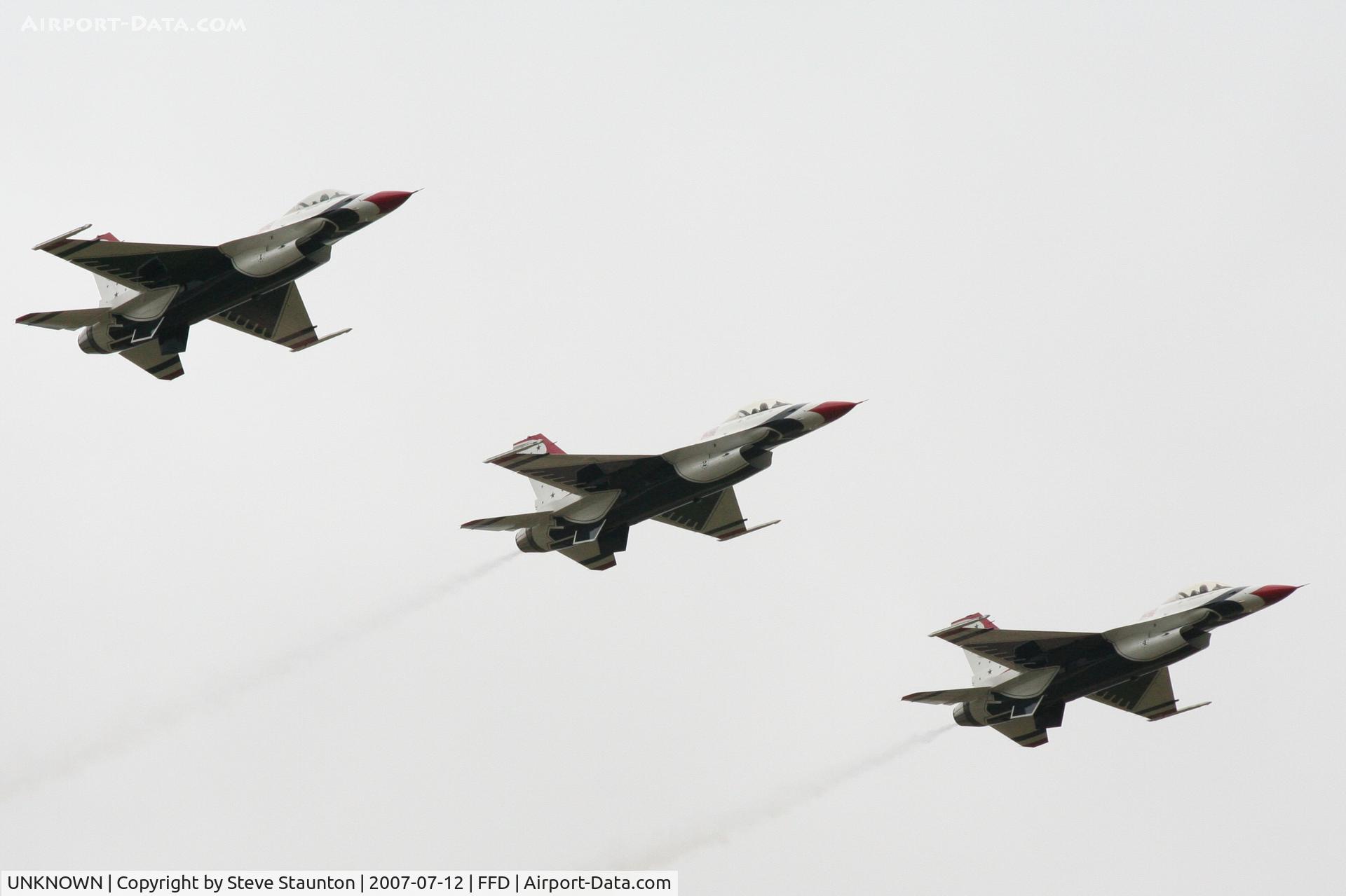 UNKNOWN, General Dynamics F-16C Fighting Falcon C/N Unknown, Thunderbirds practice at Royal International Air Tattoo 2007