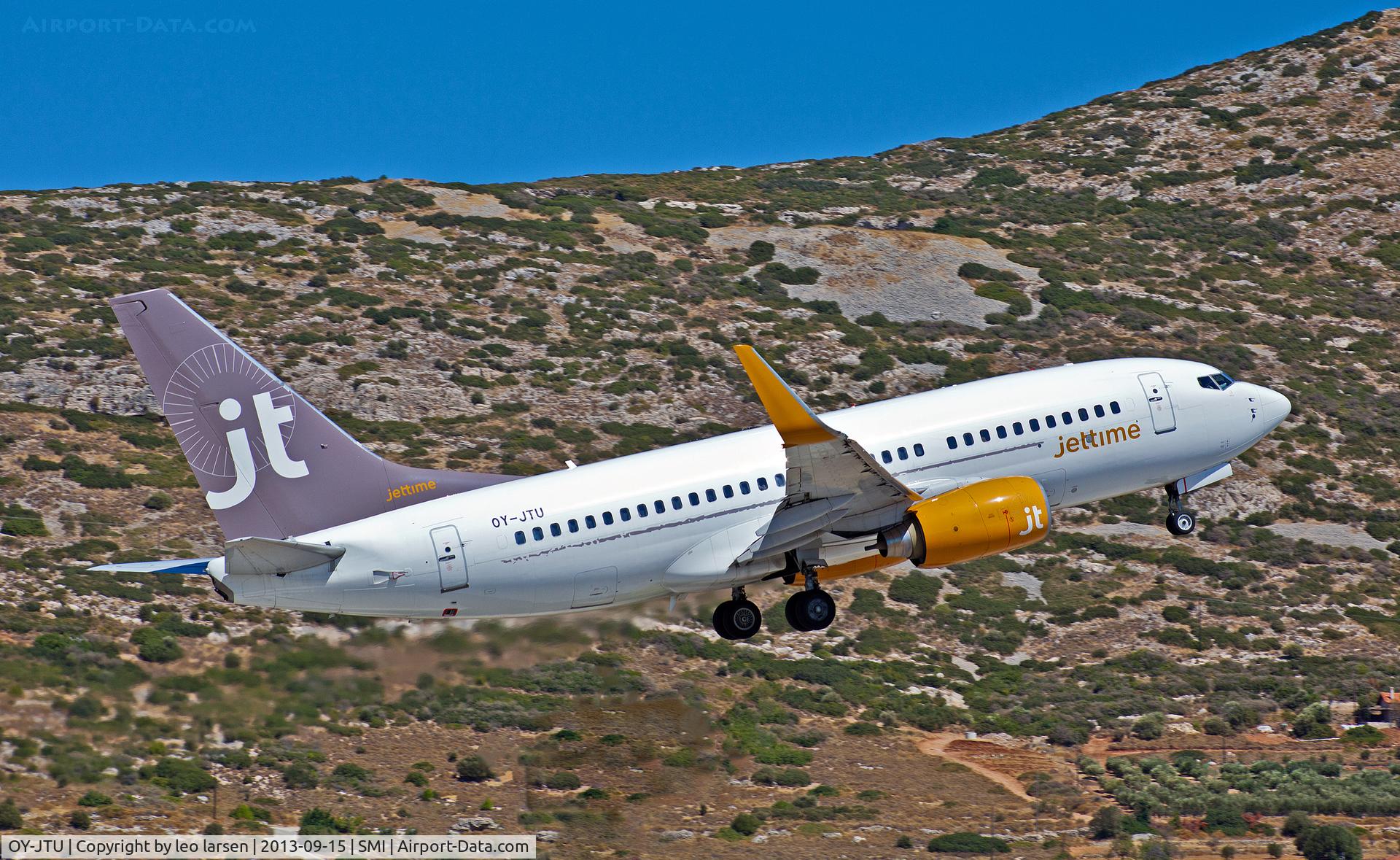 OY-JTU, 1999 Boeing 737-7L9 C/N 28010, Samos SMI 15.9.13
