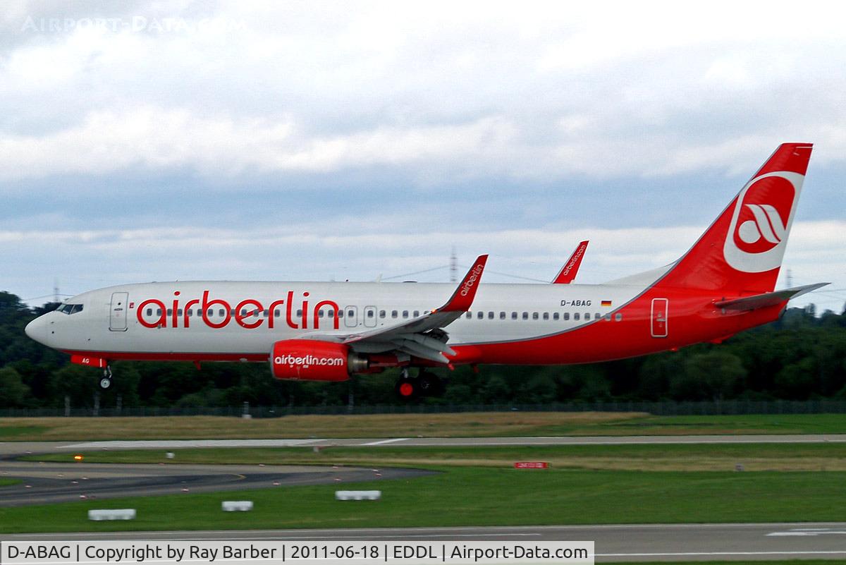 D-ABAG, 2001 Boeing 737-86J C/N 30879, Boeing 737-86J [30879] (Air Berlin) Dusseldorf~D 18/06/2011