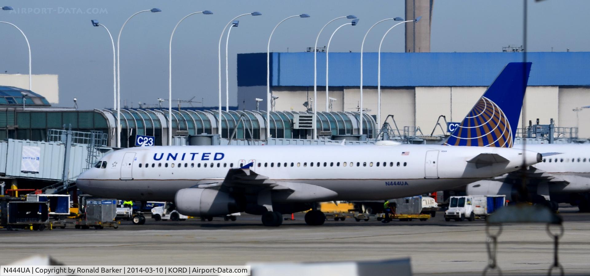 N444UA, 1998 Airbus A320-232 C/N 824, Gate C21 Chicago