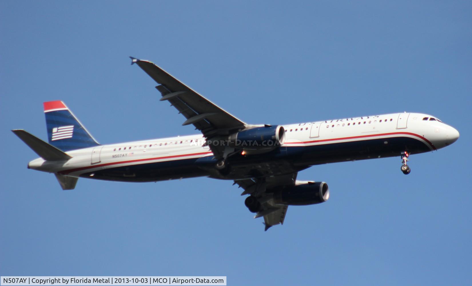 N507AY, 2008 Airbus A321-231 C/N 3712, US Airways A321