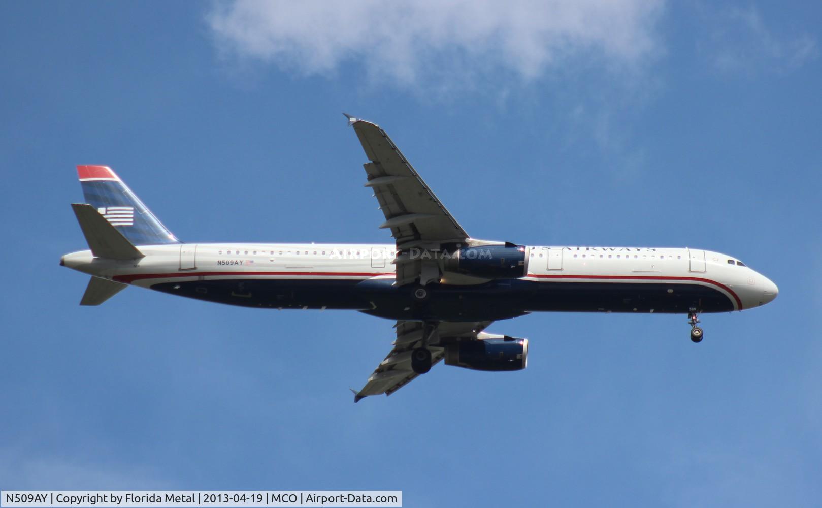 N509AY, 2009 Airbus A321-231 C/N 3796, US Airways A321