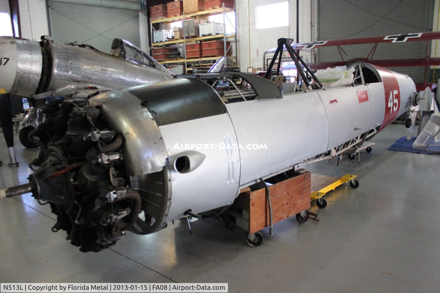 N513L, 1942 Convair BT-15 C/N 11630, Convair BT-15 getting restored at Fantasy of Flight