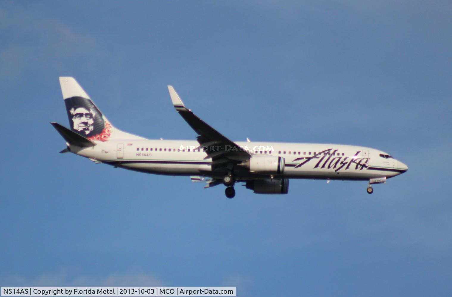 N514AS, 2008 Boeing 737-890 C/N 35193, Alaska 737-800