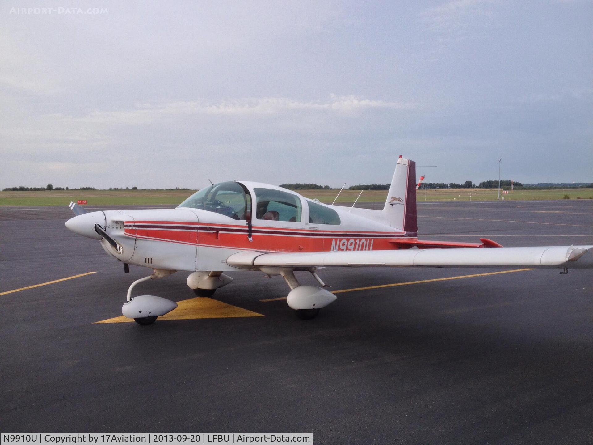 N9910U, 1977 Grumman American AA-5A Cheetah C/N AA5A0310, N9910U @ Angouleme