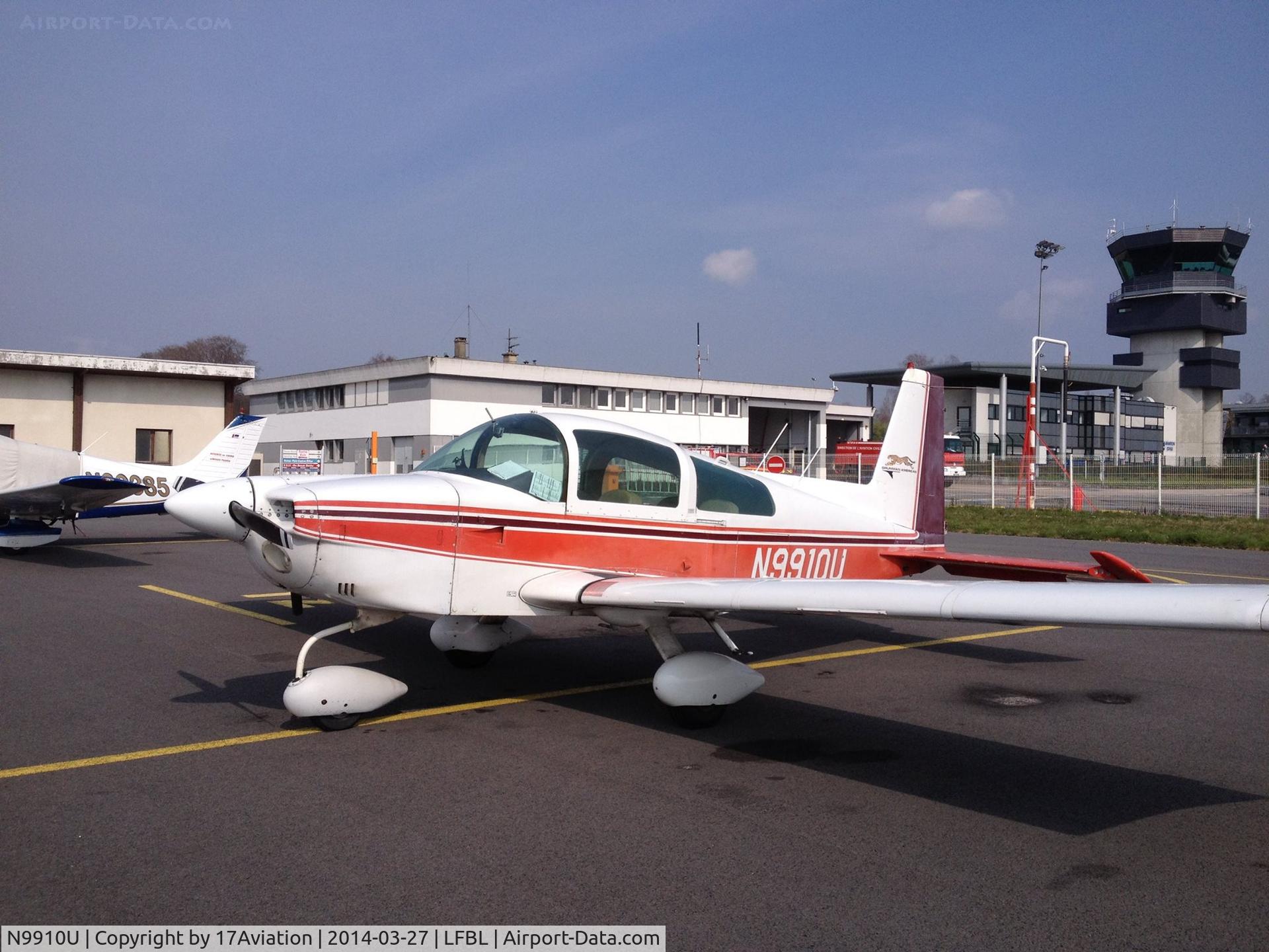 N9910U, 1977 Grumman American AA-5A Cheetah C/N AA5A0310, N9910U @ Limoges (also known as N991OU)