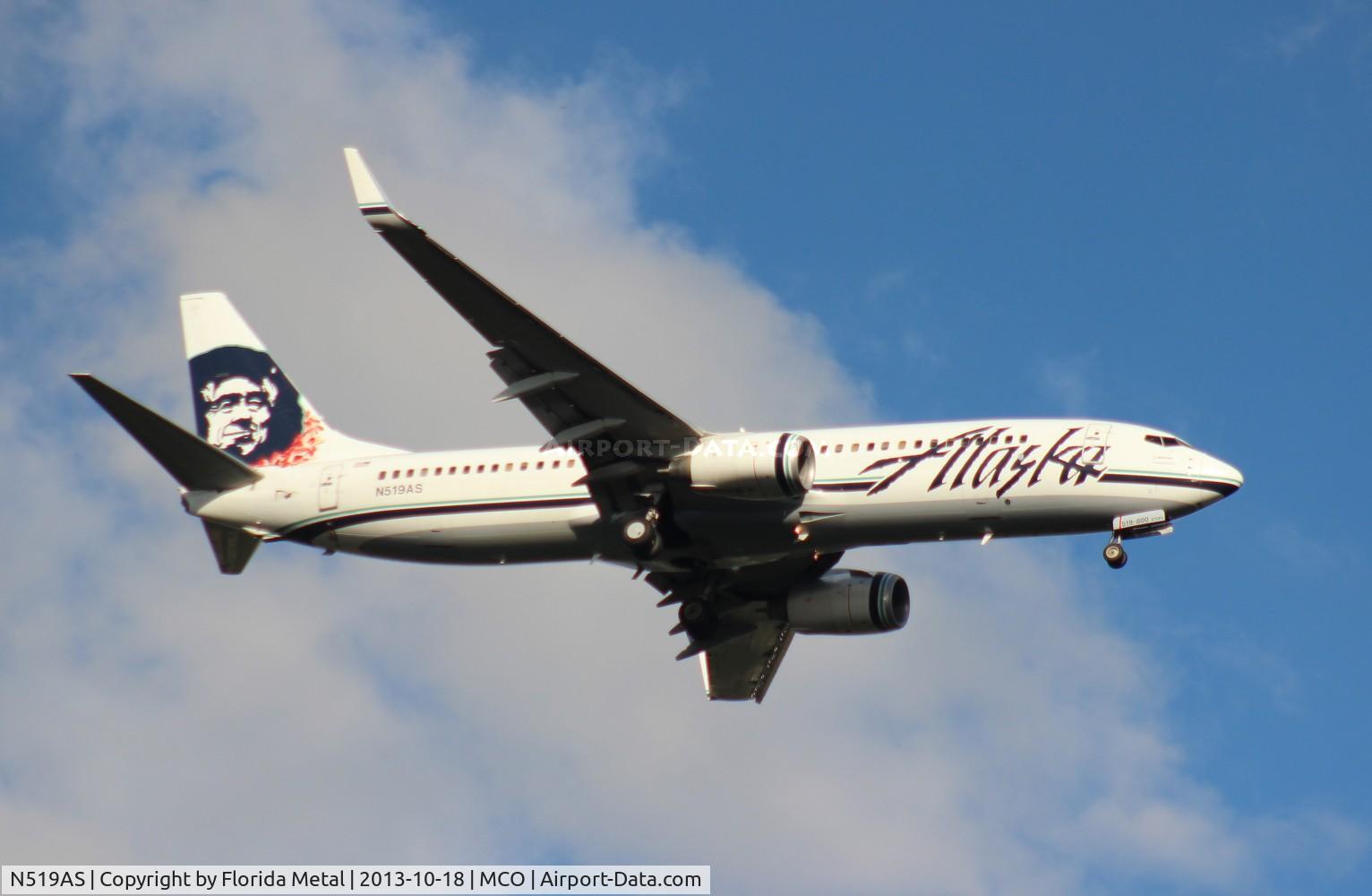 N519AS, 2009 Boeing 737-890 C/N 36482, Alaska 737-800