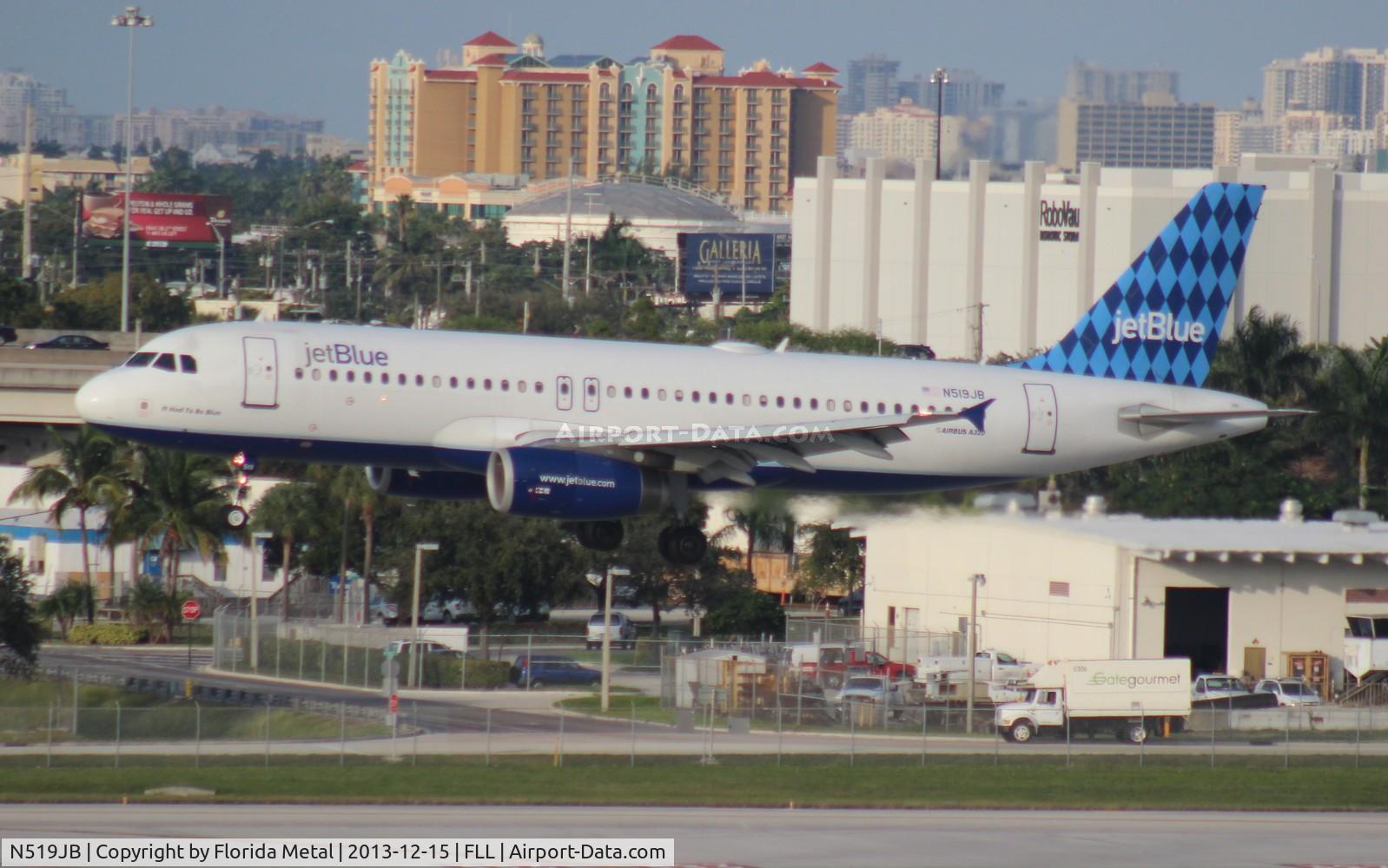 N519JB, 2001 Airbus A320-232 C/N 1398, Jet Blue A320