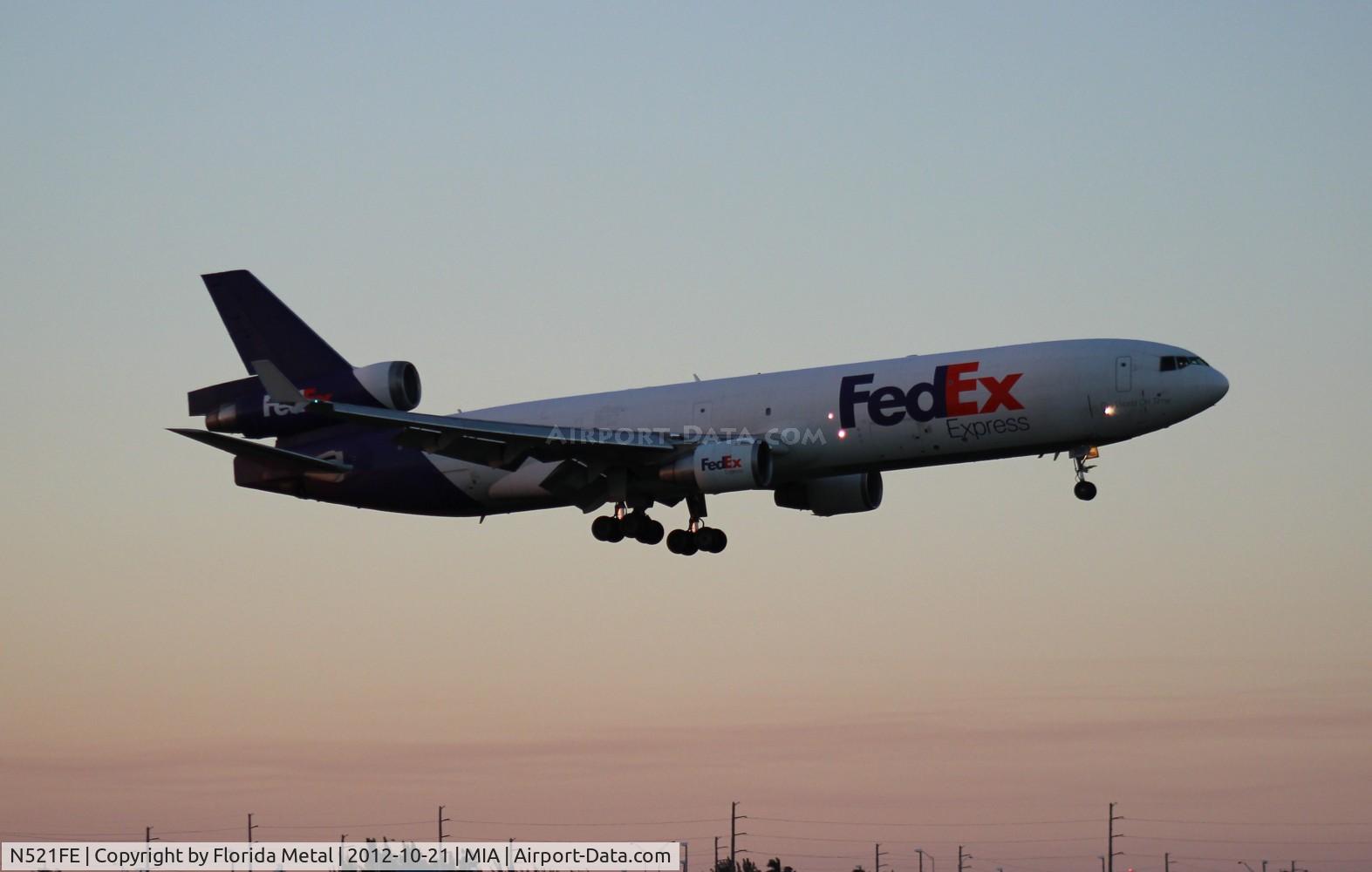 N521FE, 1992 McDonnell Douglas MD-11F C/N 48478, Fed Ex MD-11F