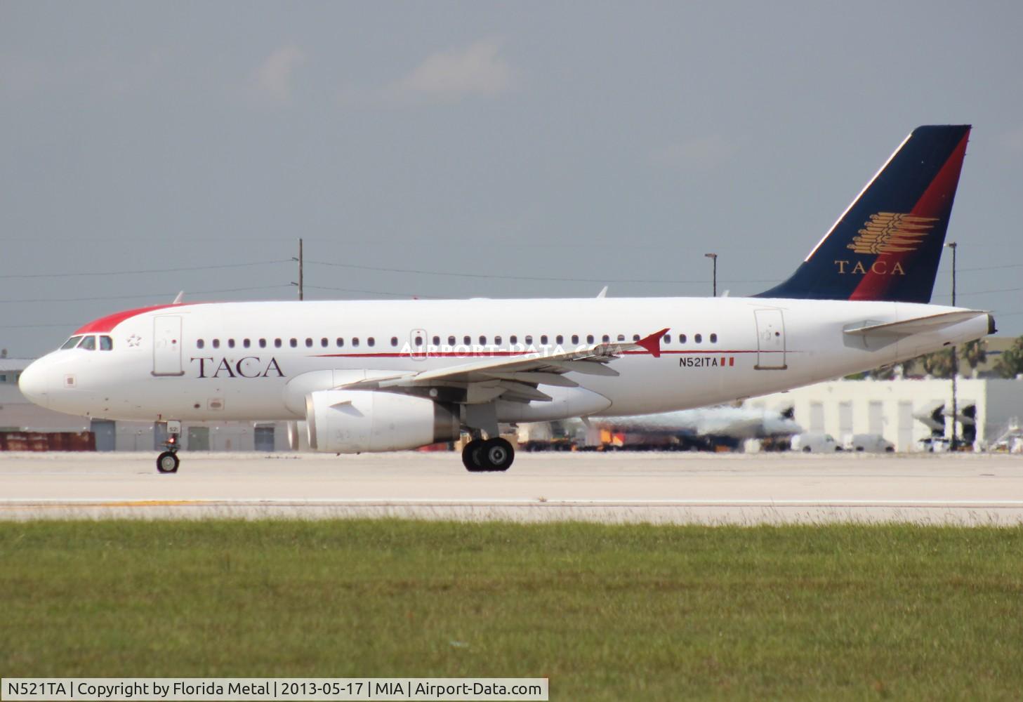 N521TA, 2007 Airbus A319-132 C/N 3276, Taca A319