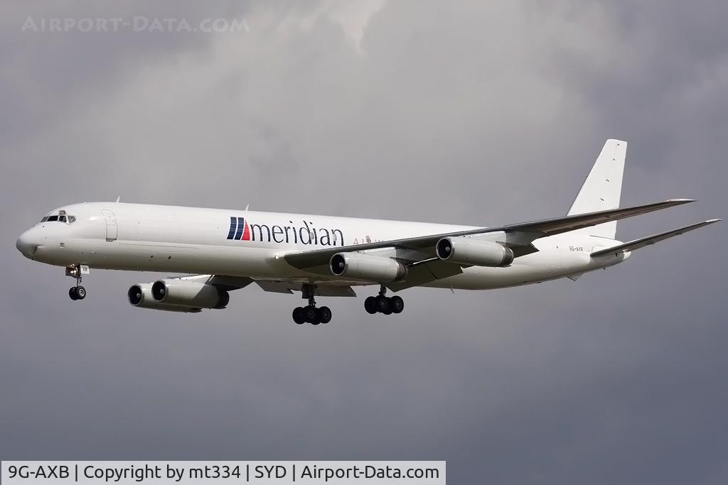 9G-AXB, 1969 Douglas DC-8-63 C/N 46097, Great to see an old DC-8 on approach to Sydney